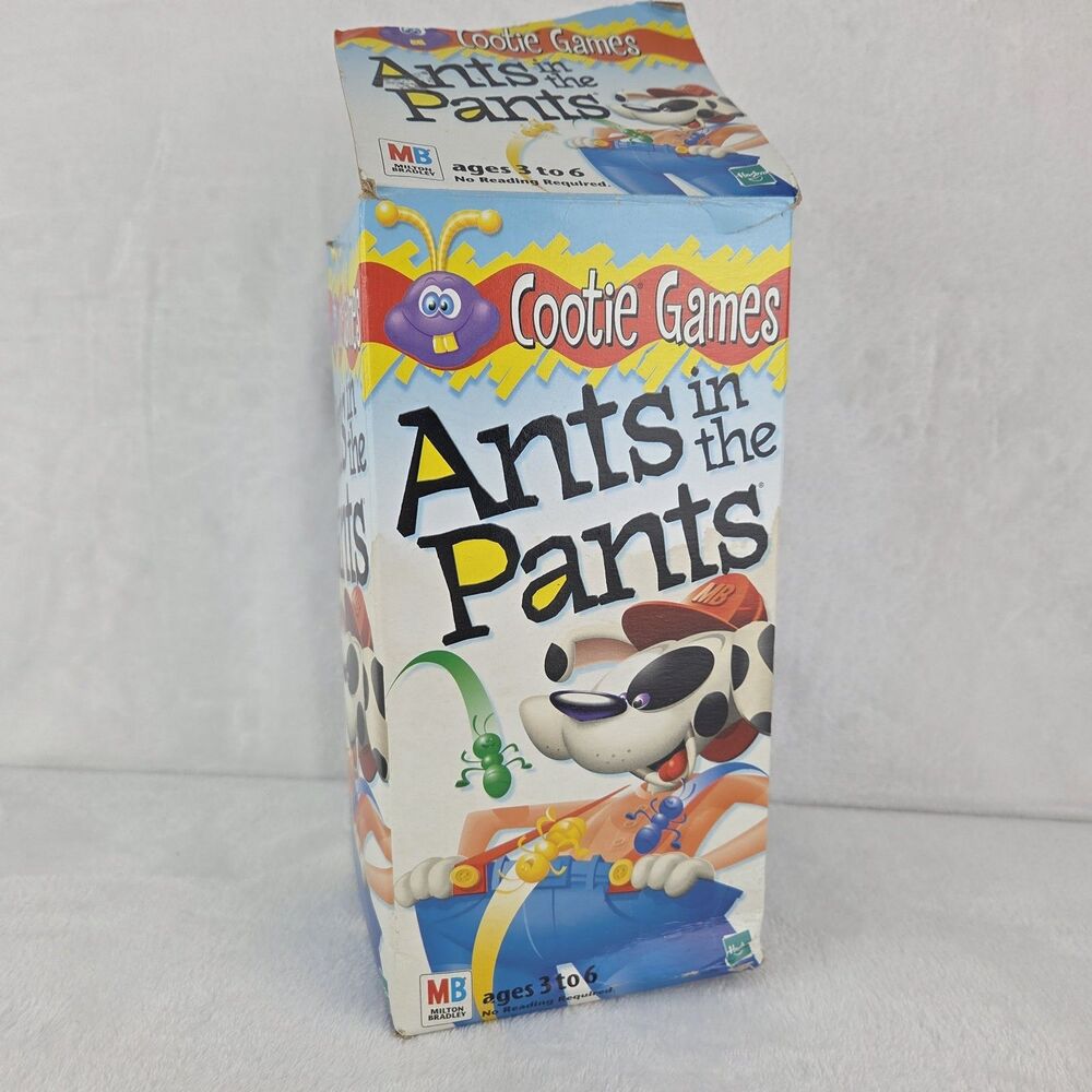 Vintage 1999 Cootie Games Ants in the Pants Complete Dog Board Game Set
